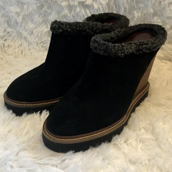 BCBGeneration Size 9 Nerissa Wedge Mules Black - Picture 3 of 11